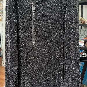 Melanie Lyne Black Sparkle dress - Black with Multicolor Sparkle